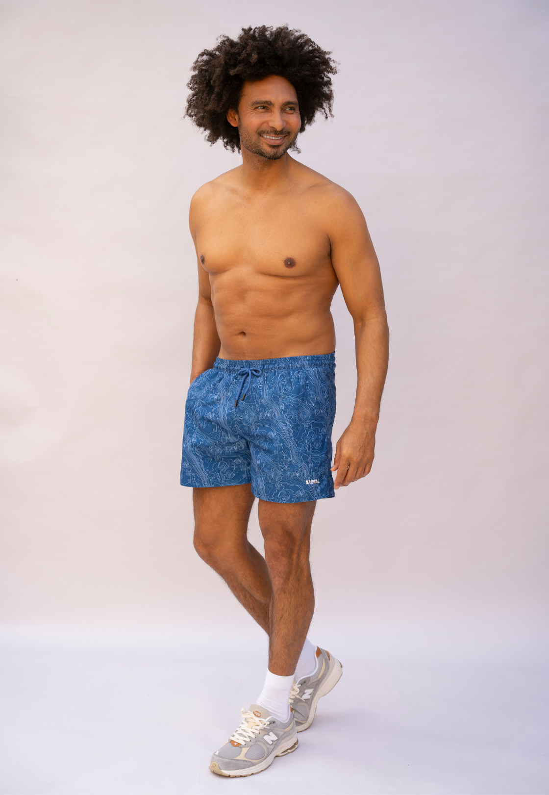 Topo Map Father & Son Swim Trunks