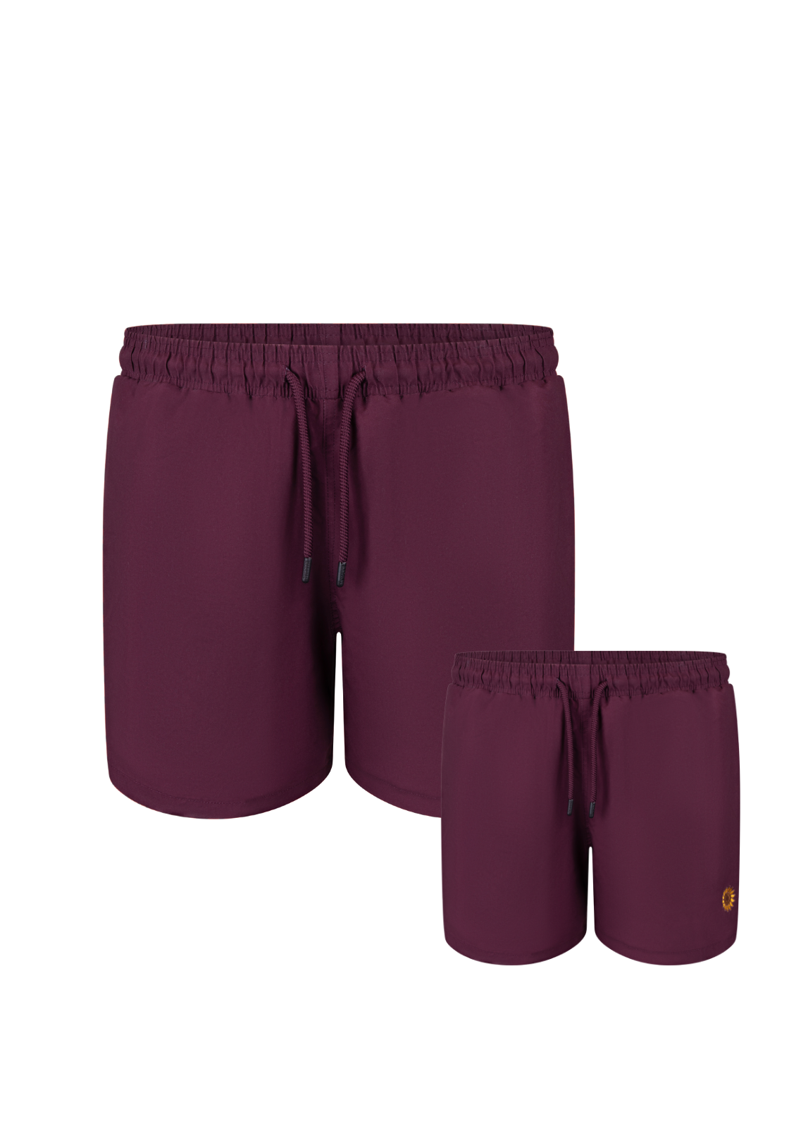 Sunflower Plain Father & Son Swim Trunks
