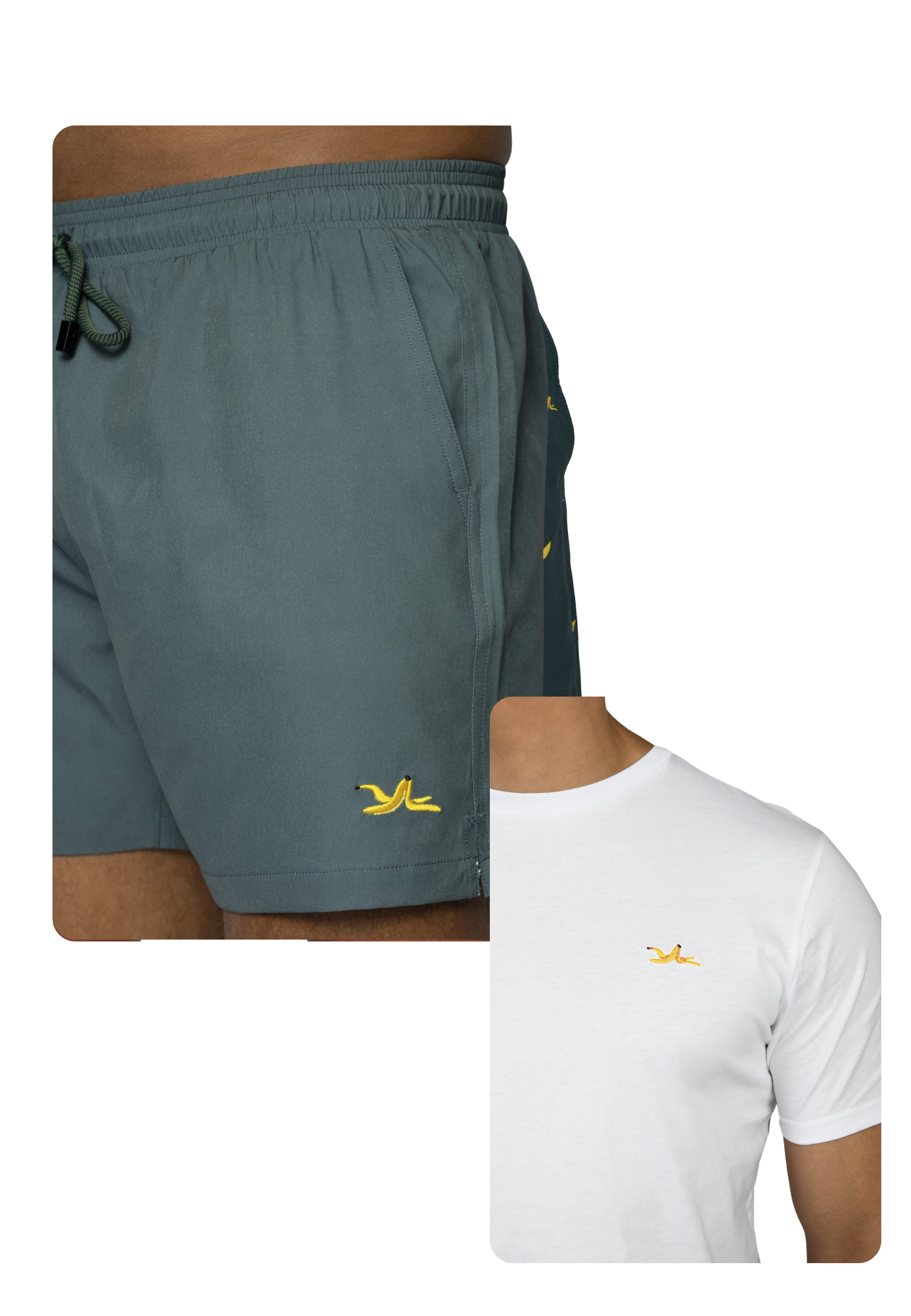 Banana Coco Swim Trunks and T-shirt Bundle